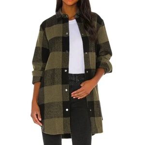 BB Dakota Eldridge Plaid Jacket - Olive